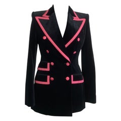 Dolce 
Gabbana double-breasted black jacket.