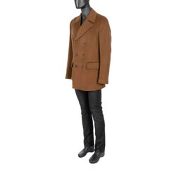 Dolce & Gabbana - Double-Breasted Cashmere Coat Camel Brown 58