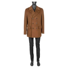 Dolce & Gabbana - Double-Breasted Cashmere Coat Camel Brown 58