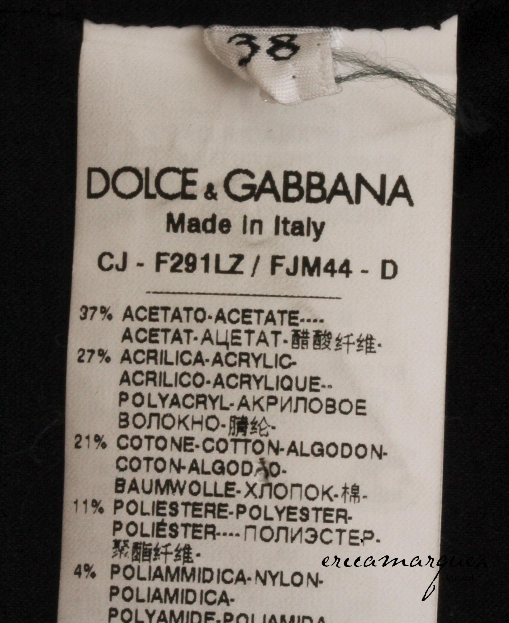 DOLCE & Gabbana, Veste en jacquard lamé métallique à fleurs Turlington à double boutonnage en vente 12