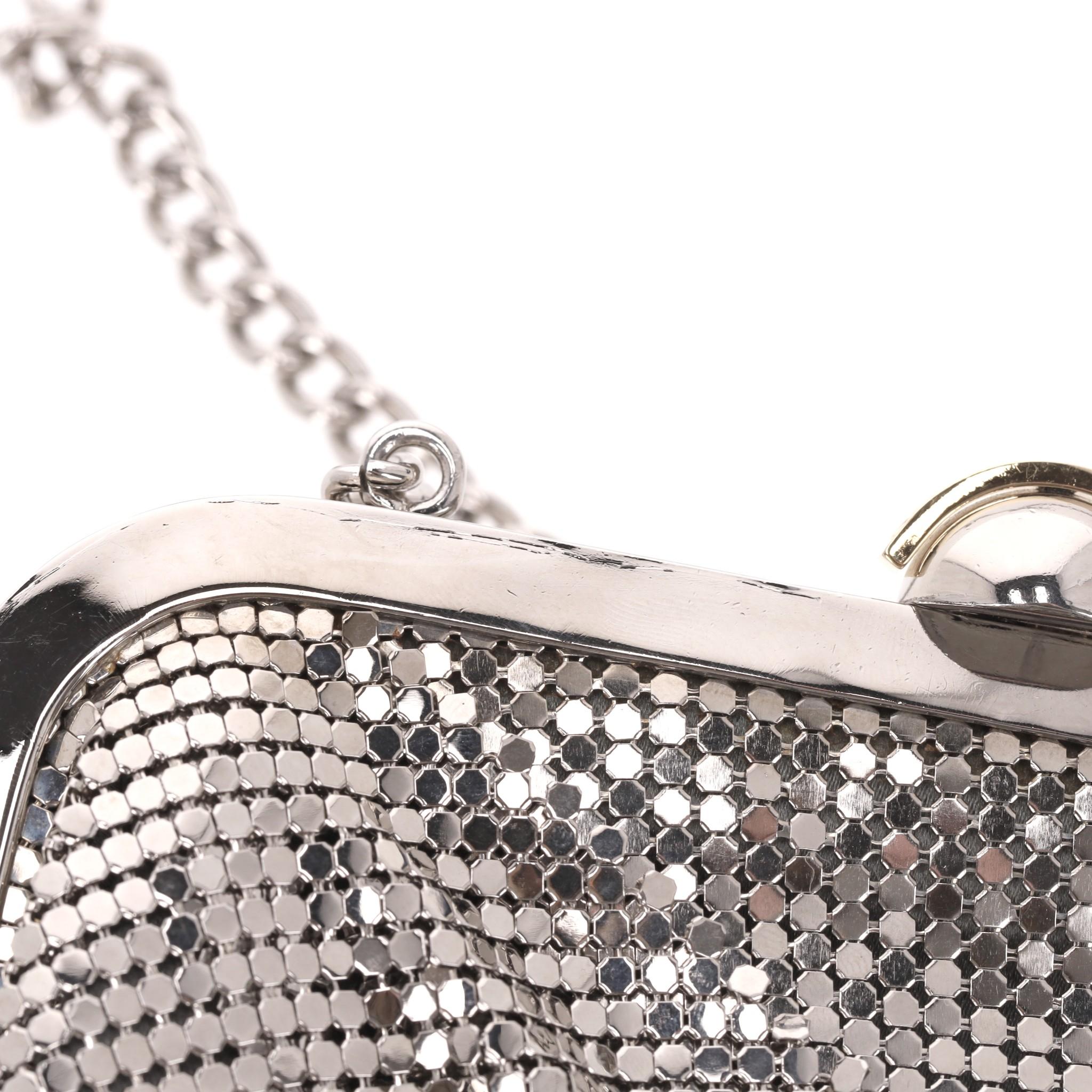Dolce & Gabbana Drape Detail Metal Mesh Evening Bag 8