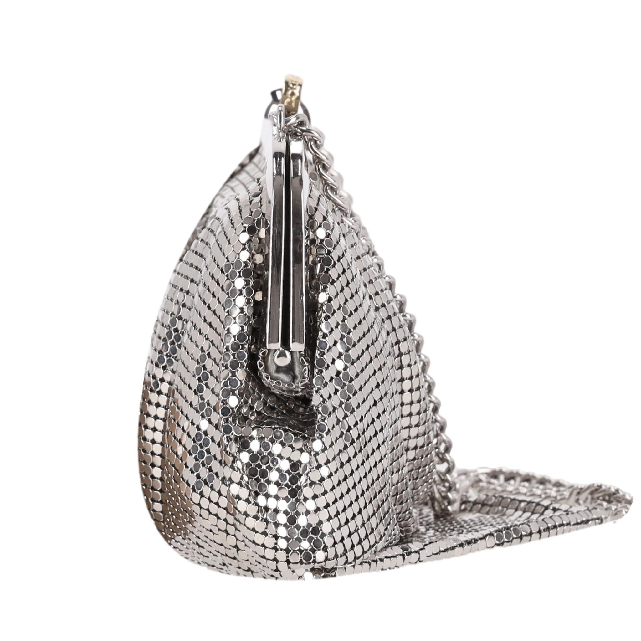 Dolce & Gabbana Drape Detail Metal Mesh Evening Bag In Excellent Condition In London, GB