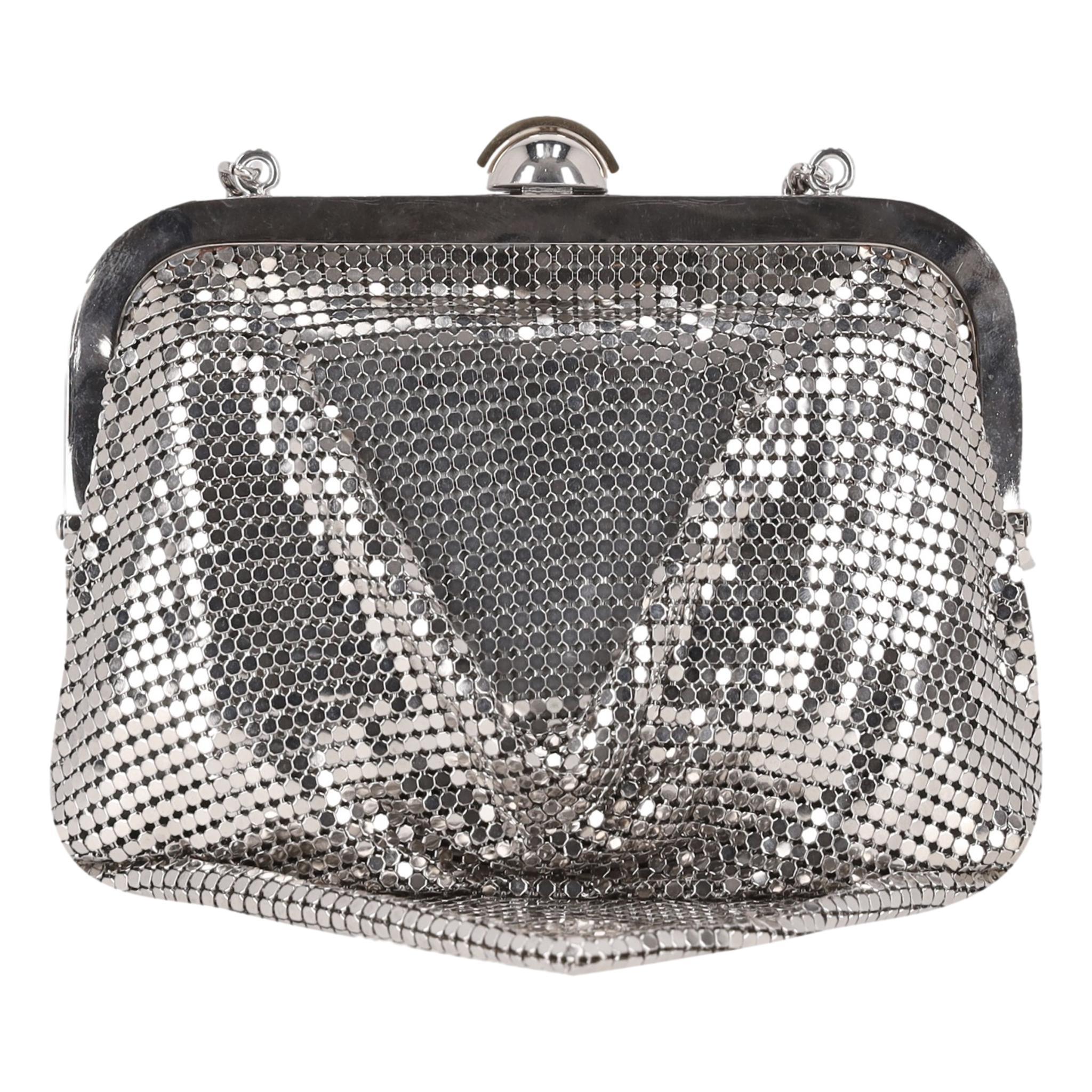Dolce & Gabbana Drape Detail Metal Mesh Evening Bag 1