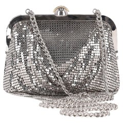 Dolce & Gabbana Abendtasche mit Drapierung aus Metallgeflecht