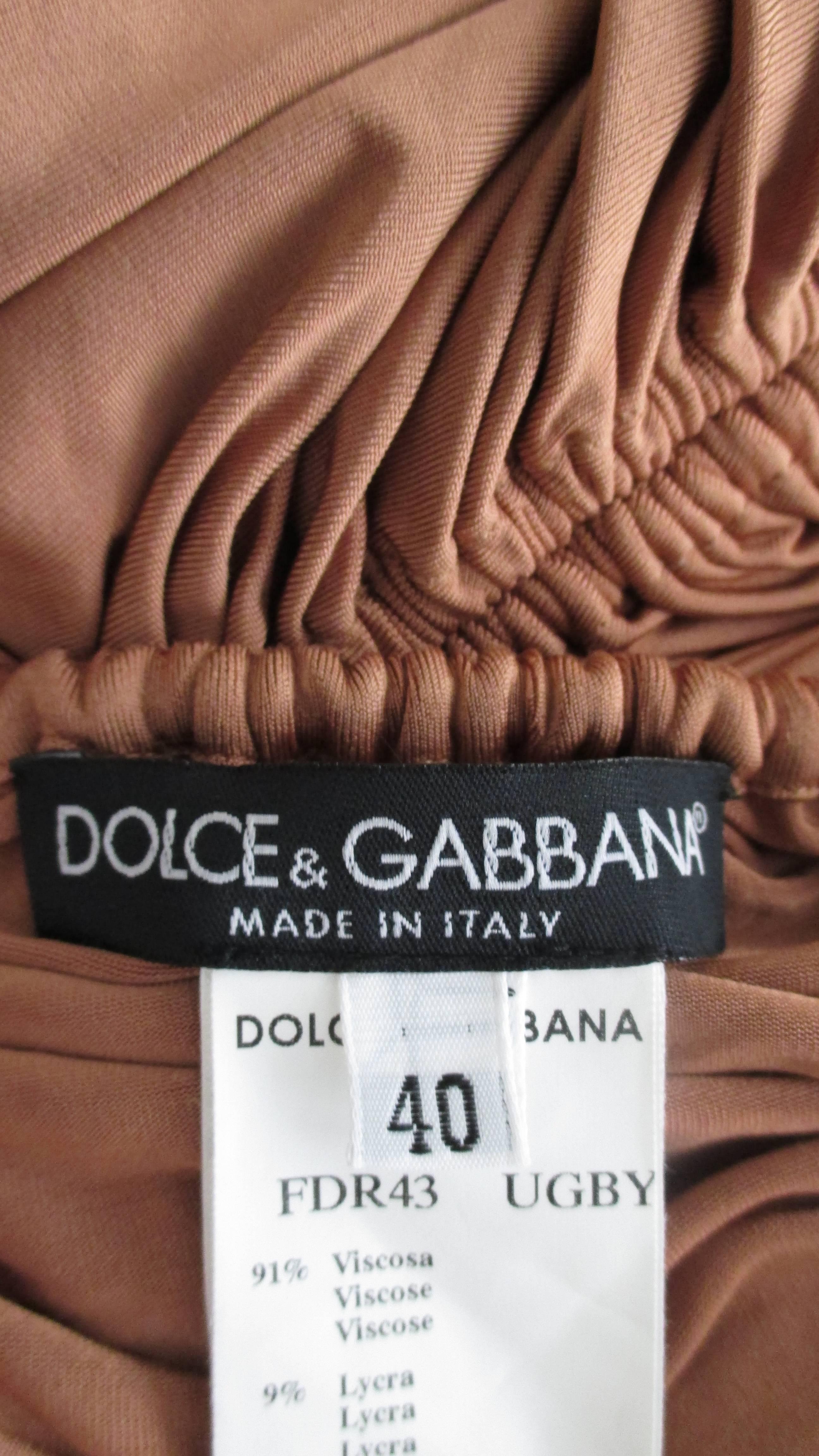 Dolce & Gabbana Drawstring Drape Dress 9