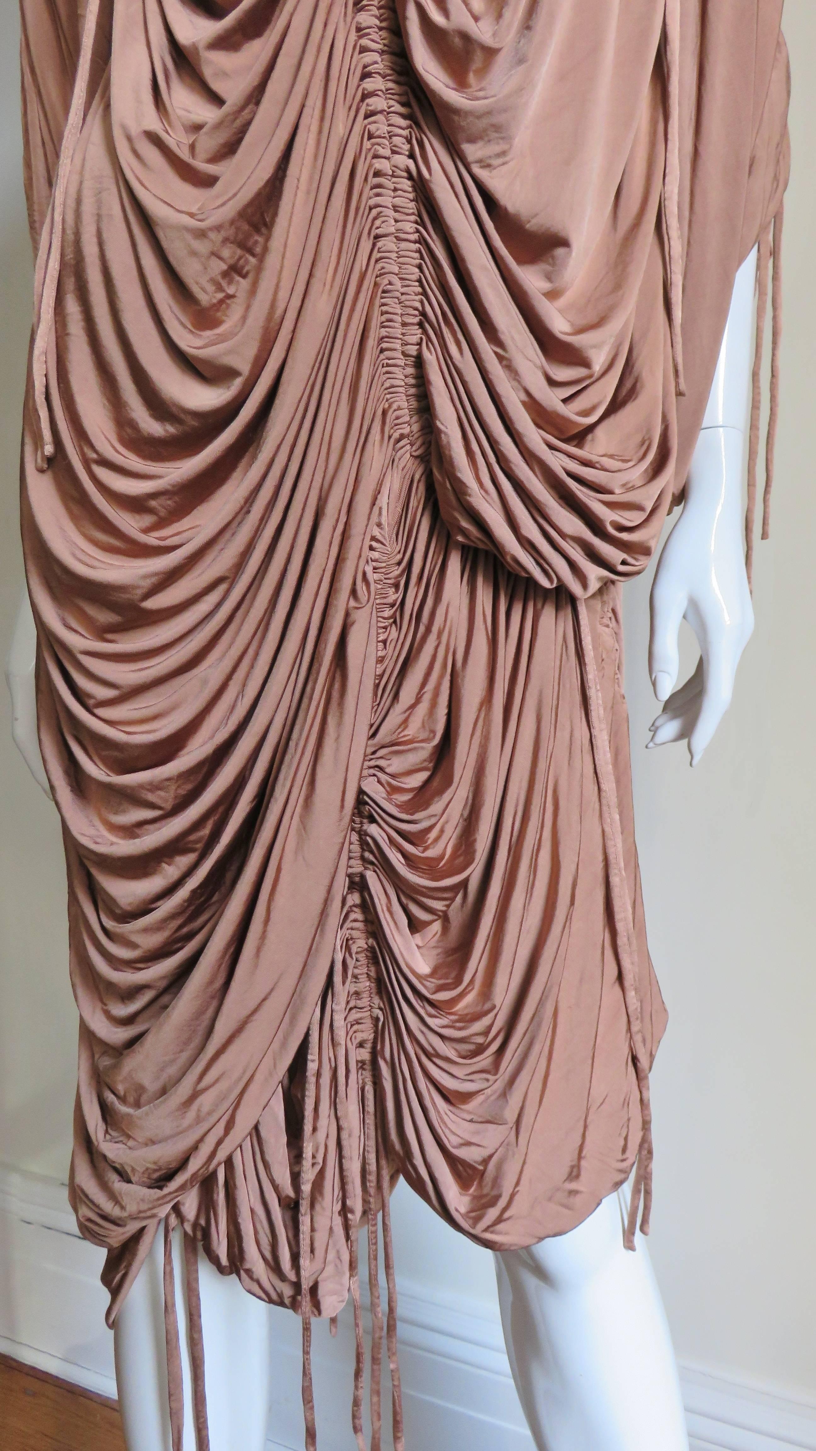 Women's Dolce & Gabbana Drawstring Drape Dress