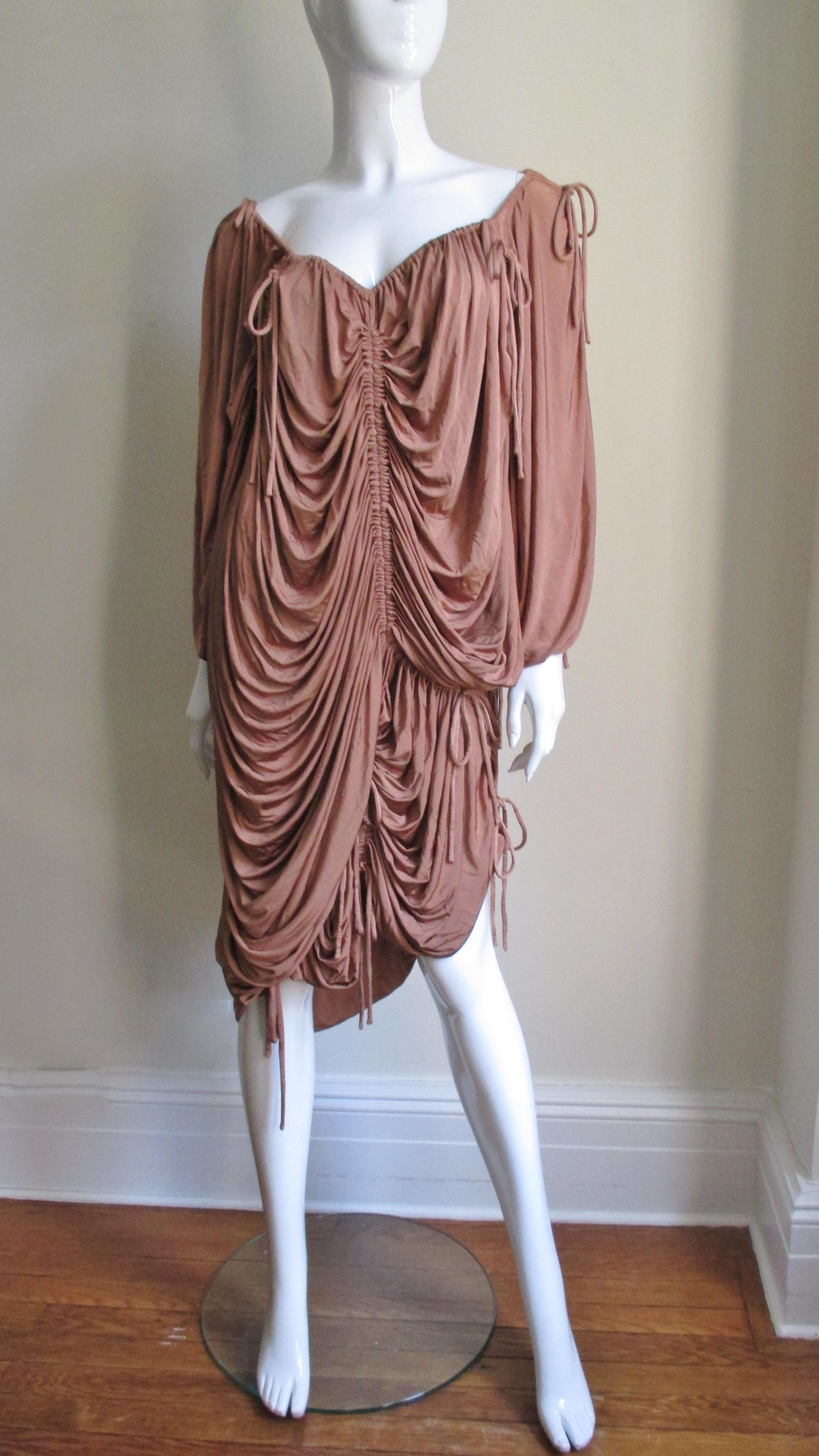 Dolce & Gabbana Drawstring Drape Dress 3