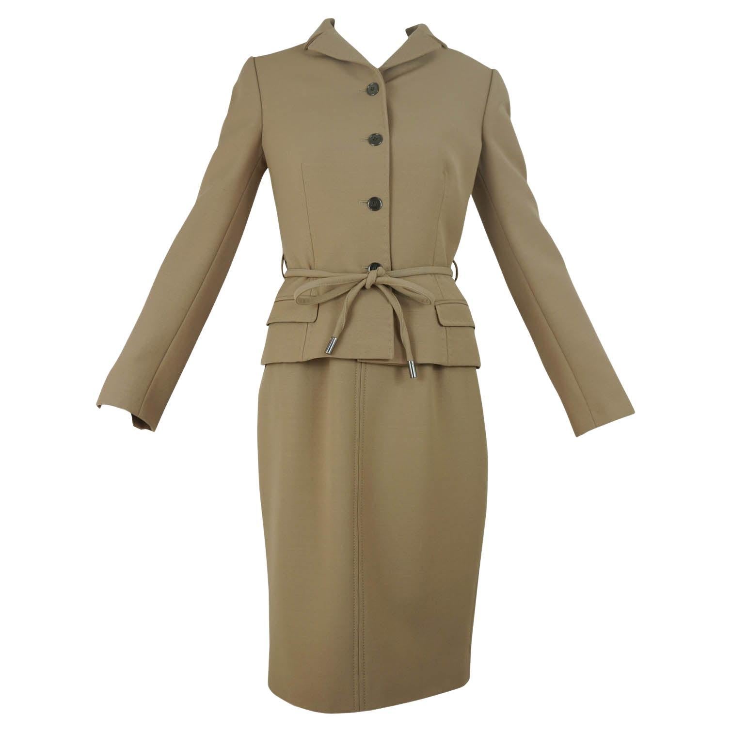Dolce & Gabbana Dress and Belted Jacket Sz 42/6 For Sale