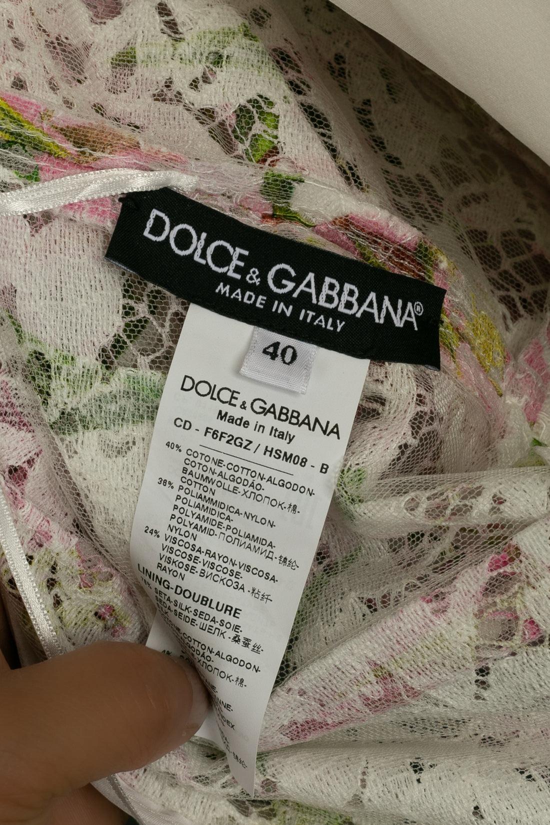 Dolce & Gabbana Dress in Cotton with Silk Lining For Sale 4
