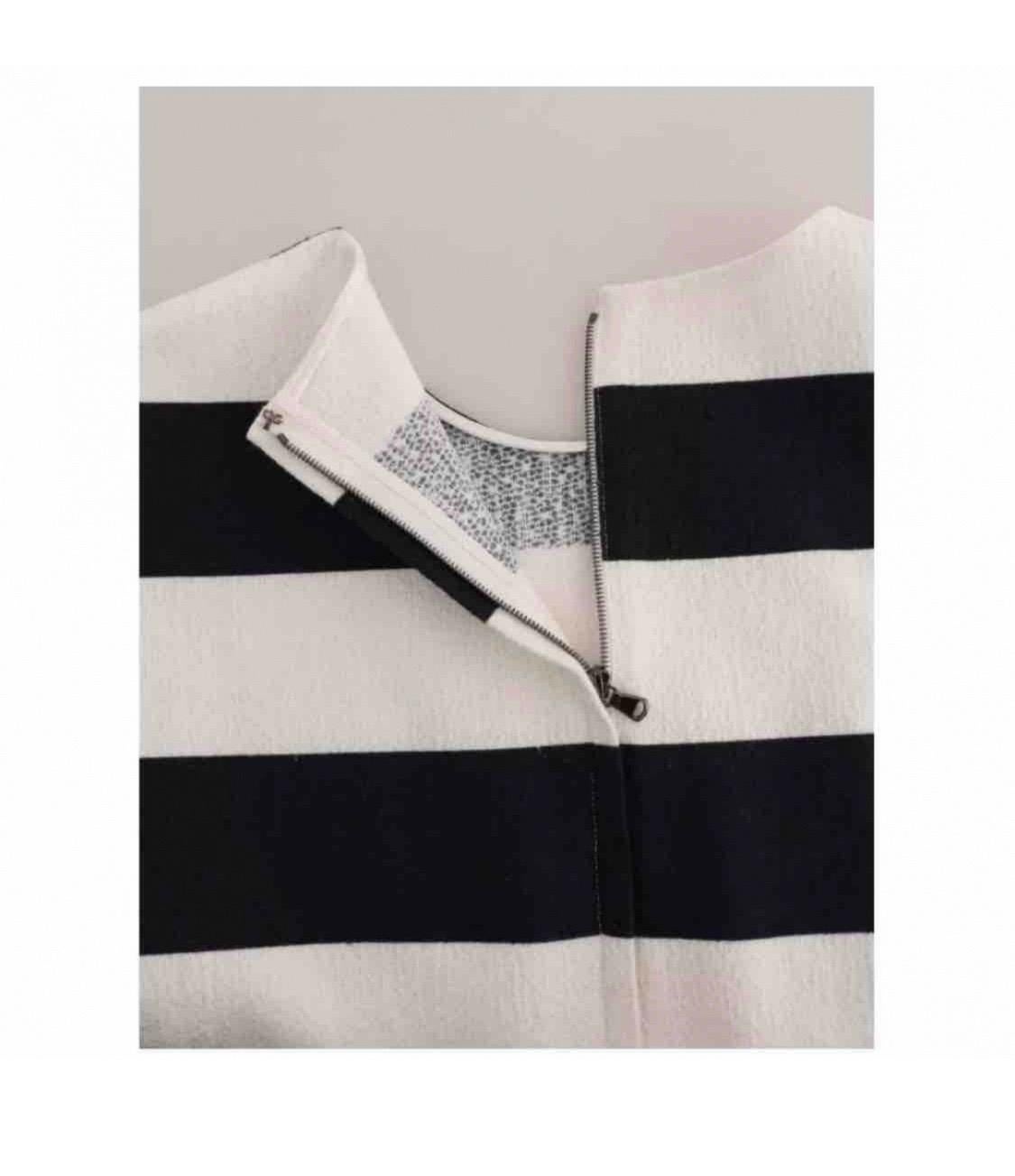 Women's Dolce & Gabbana dress straight striped cotton dress  For Sale