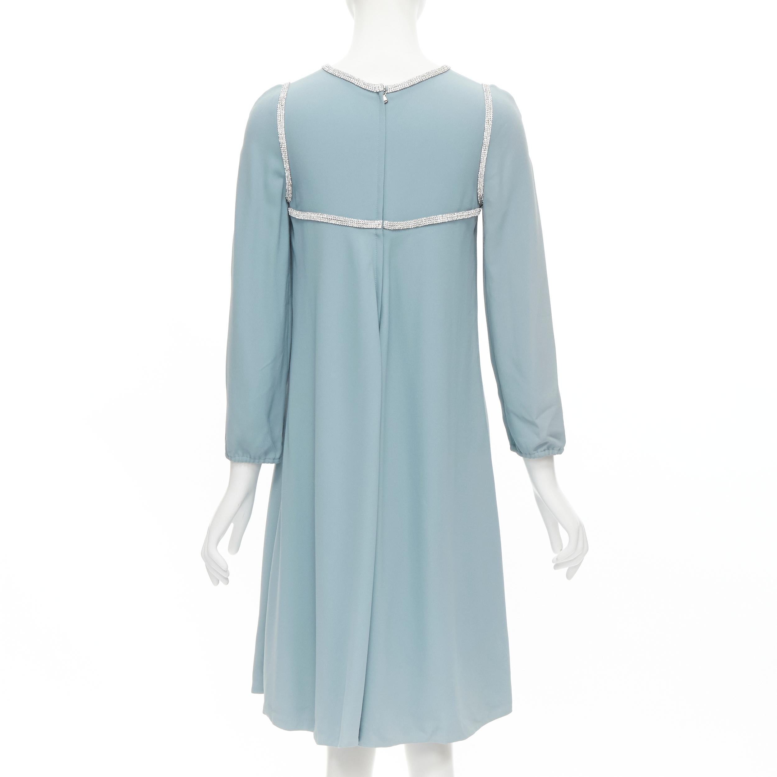 dusty blue silk dress