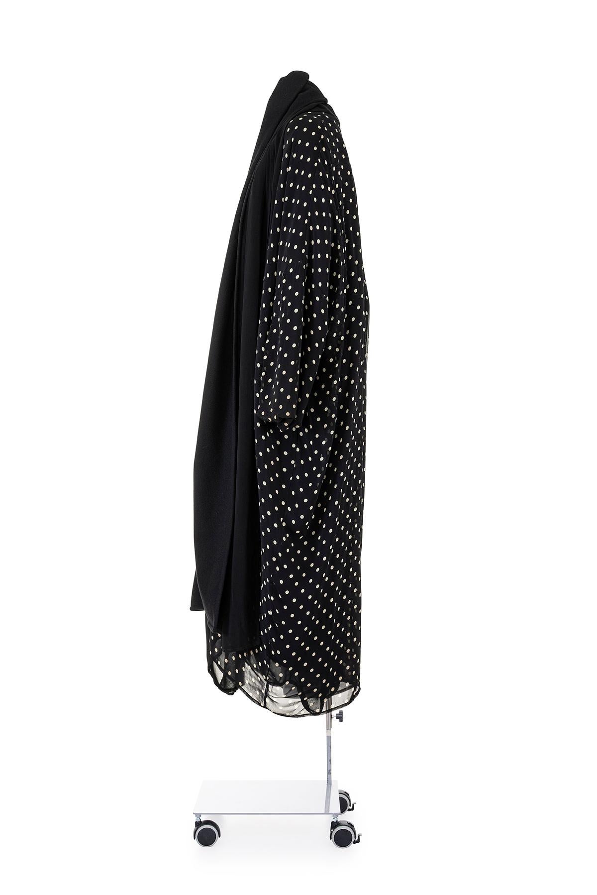 Black DOLCE & GABBANA Early 90'S Rare and Iconic Printed Reversible Coat For Sale