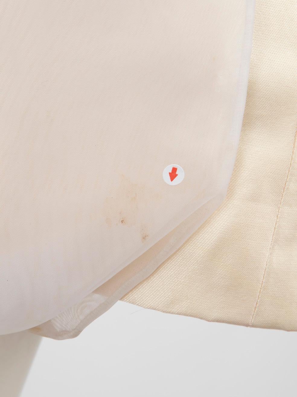 Dolce & Gabbana Ecru Seidenschleife Minikleid Größe XS im Angebot 5