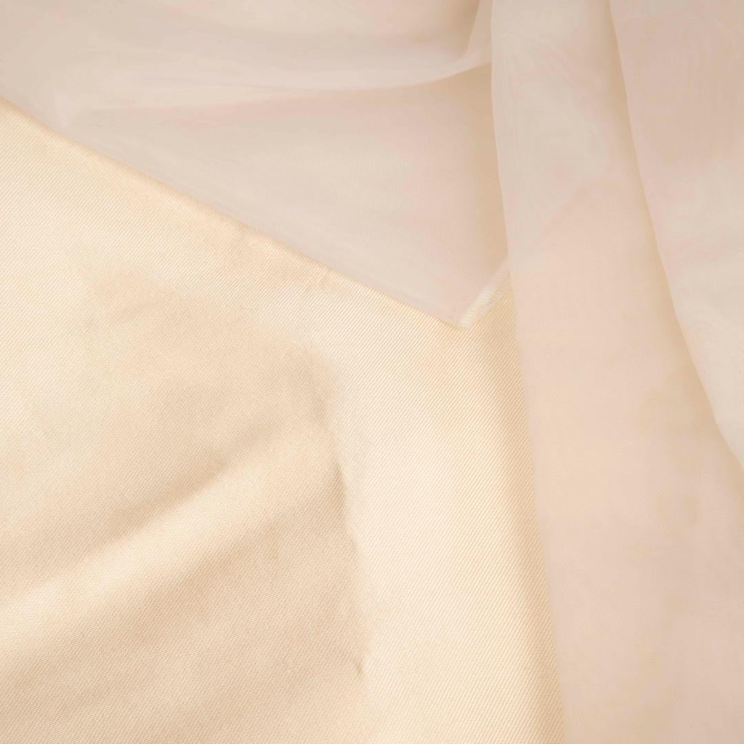 Dolce & Gabbana Ecru Seidenschleife Minikleid Größe XS (Beige) im Angebot