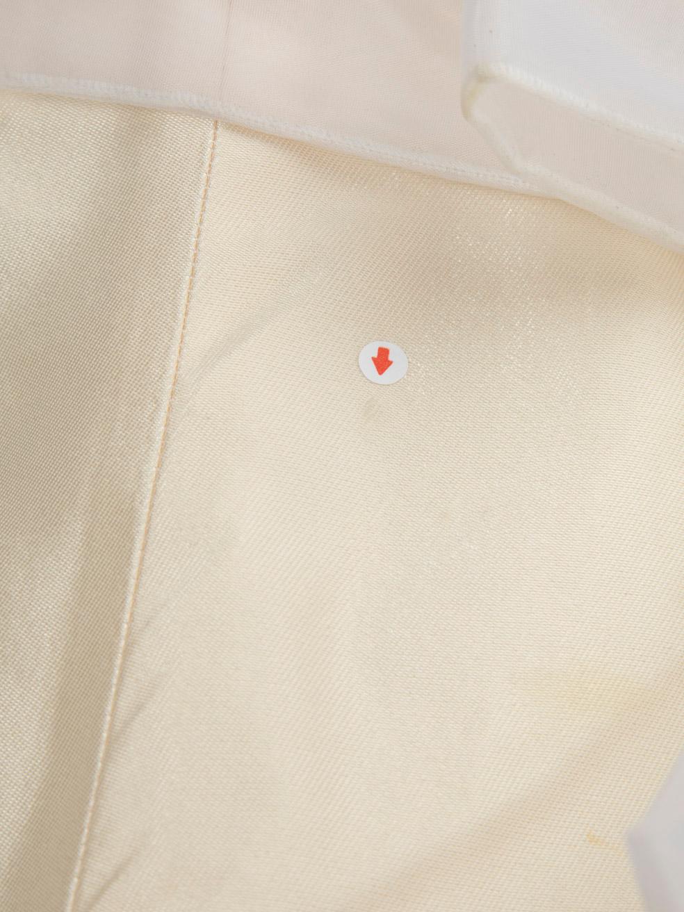 Dolce & Gabbana Ecru Seidenschleife Minikleid Größe XS im Angebot 3