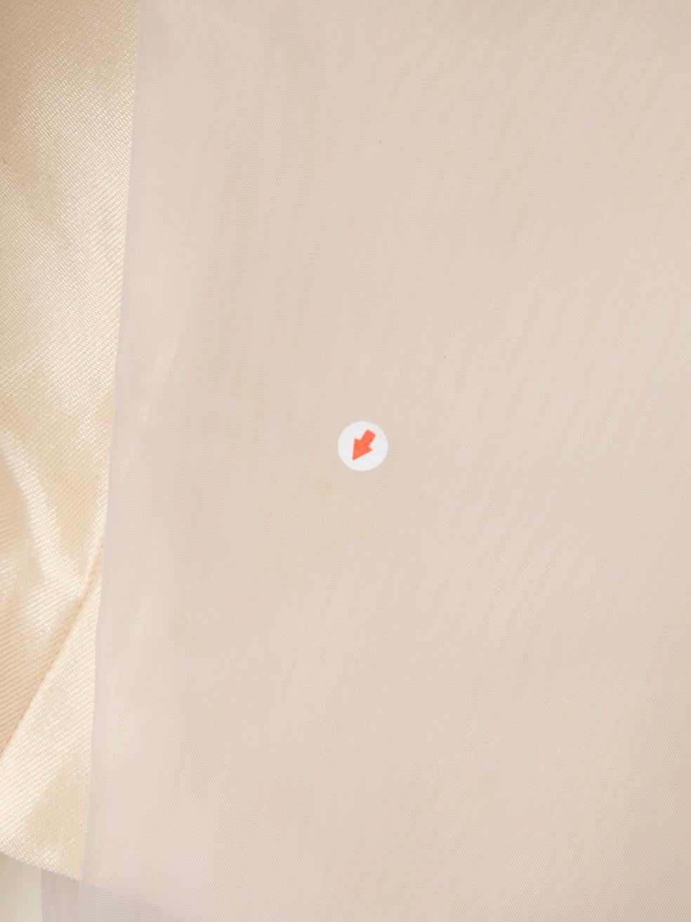 Dolce & Gabbana Ecru Seidenschleife Minikleid Größe XS im Angebot 4