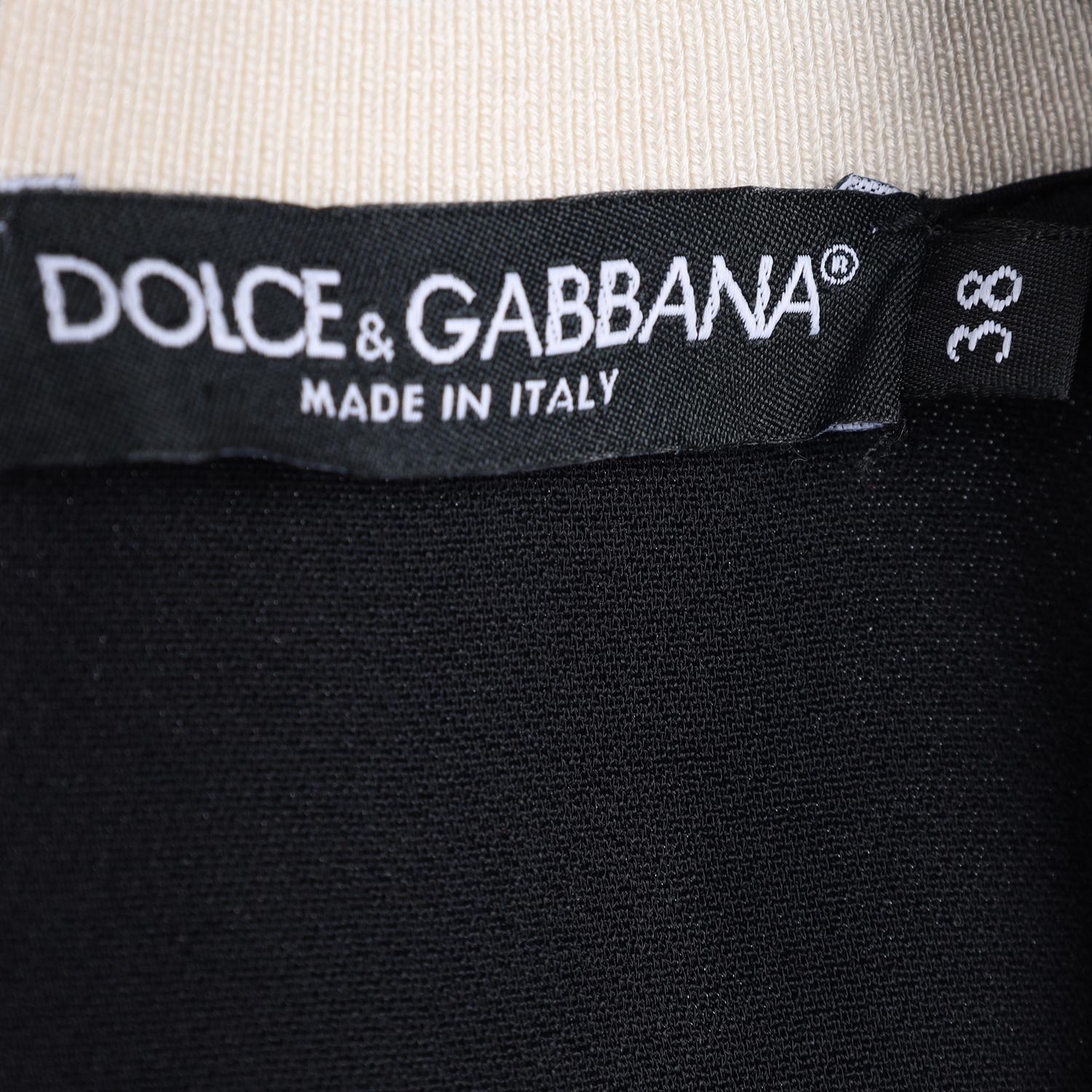 DOLCE & GABBANA Embellished Cady Zip Sweat Jacket Size 38 For Sale 7