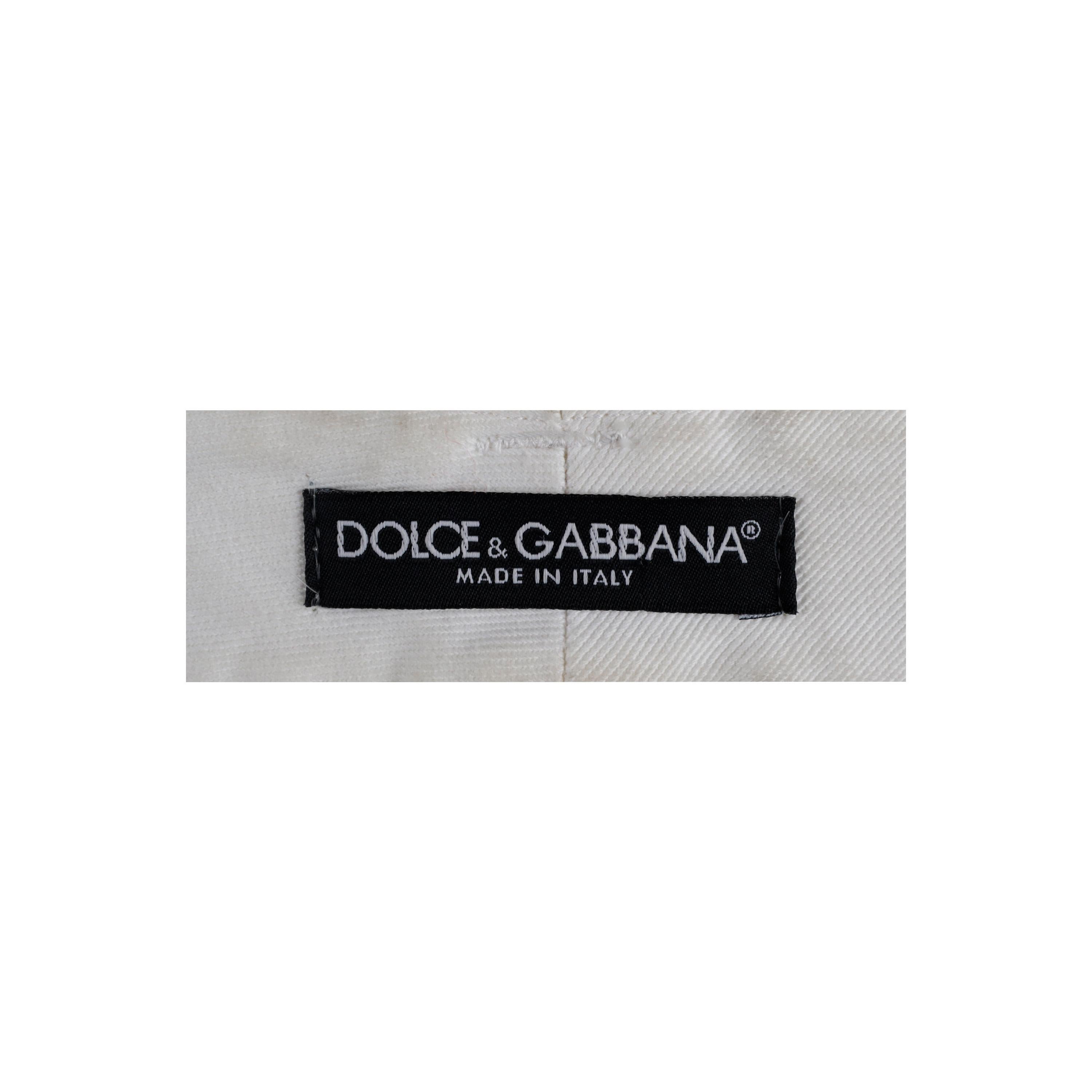 Dolce & Gabbana Embellished Floral Pants In Good Condition For Sale In Milano, IT