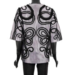 Dolce & Gabbana - Embroidered "Sacred Heart" Shirt Gray 46