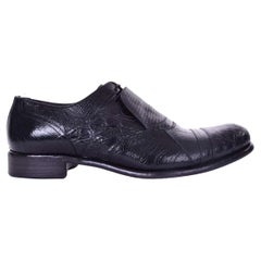 Dolce & Gabbana - Exotic Leather Shoes TAORMINA Black EUR 44