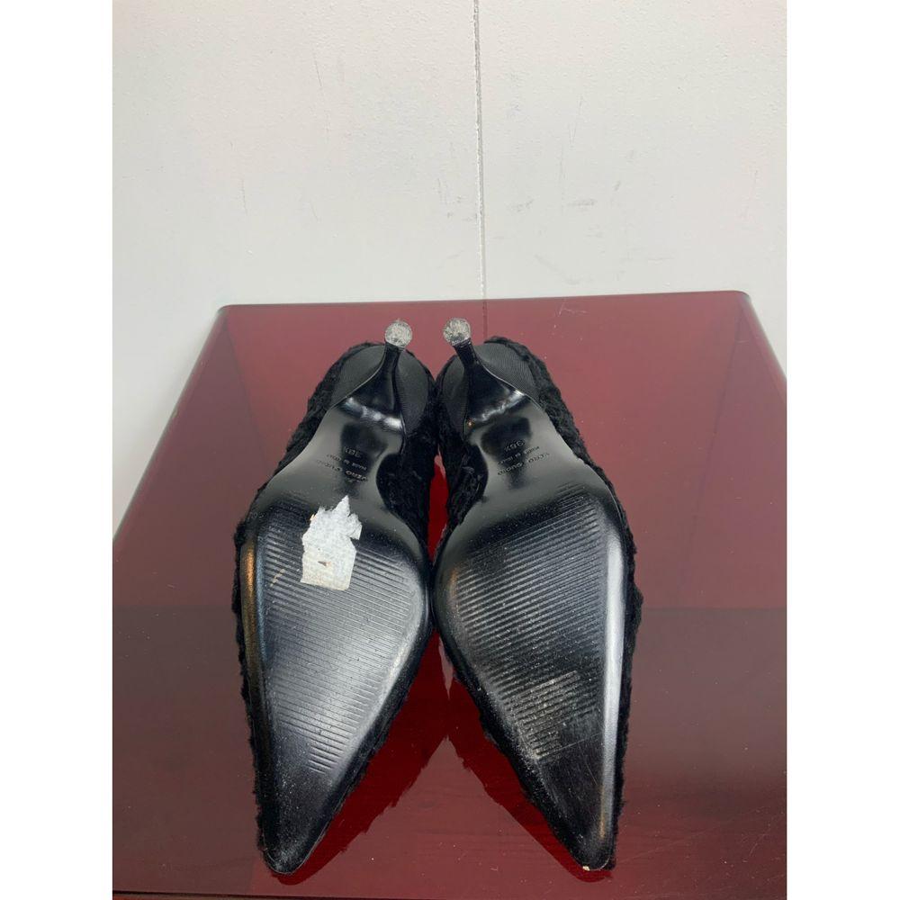 Dolce & Gabbana Exotic Leathers Heels in Black For Sale 2
