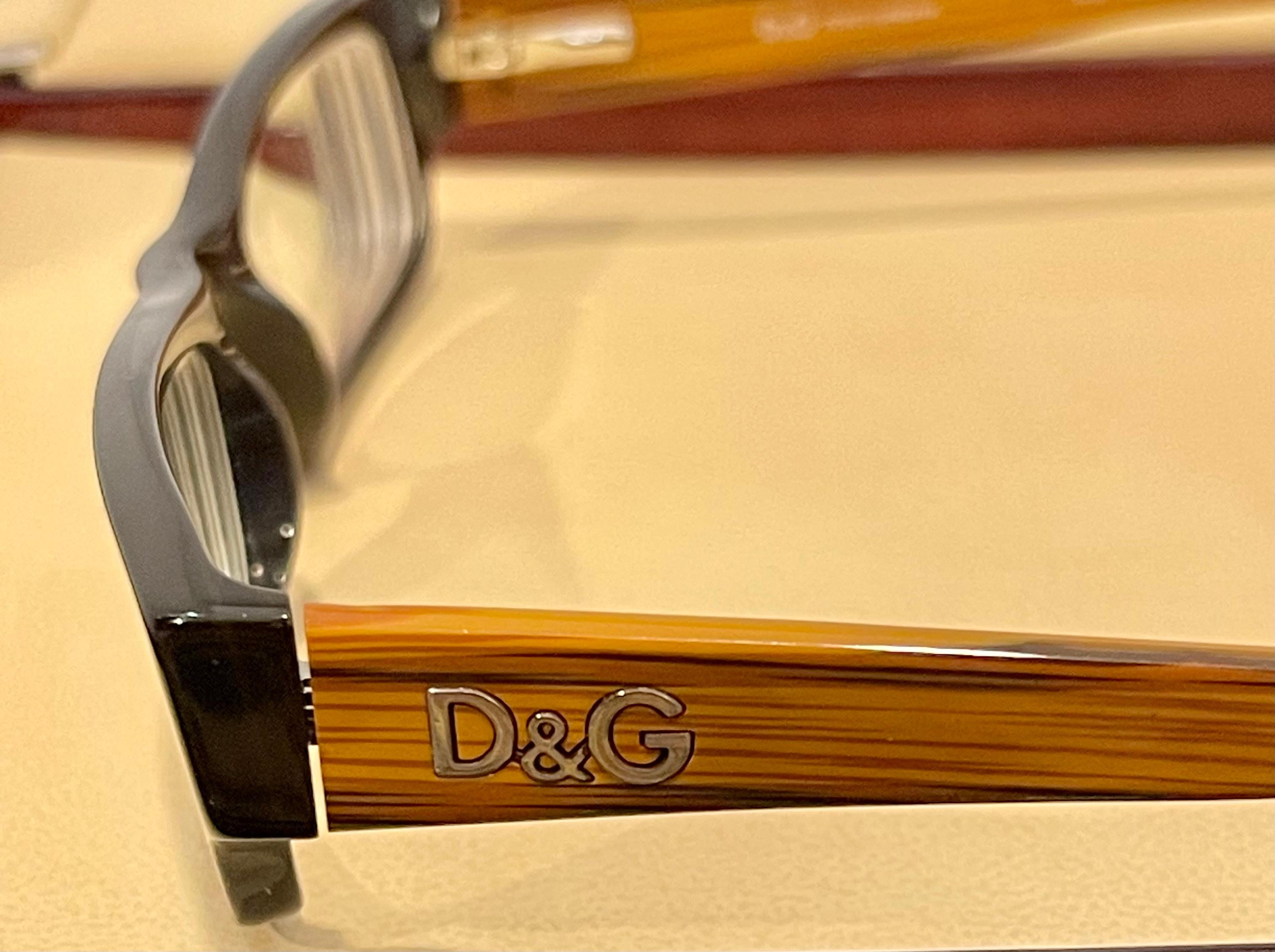 Dolce Gabbana Eyeglasses D&G 1121 513 Dark Brown/Woodgrain Frame 50[]16 135 6