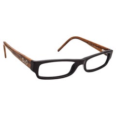 Used Dolce Gabbana Eyeglasses D&G 1121 513 Dark Brown/Woodgrain Frame 50[]16 135