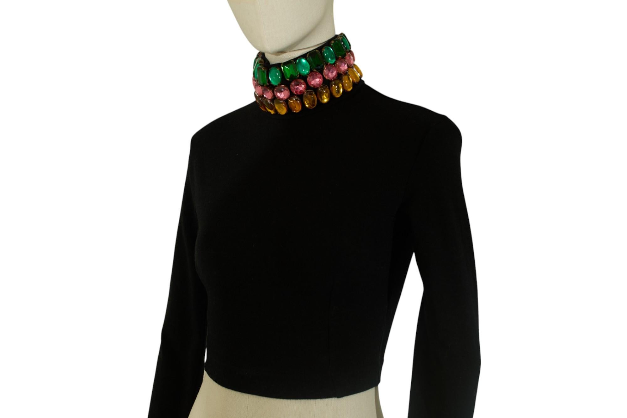 Dolce & Gabbana F/W 1991 Crystal Sweater For Sale 6