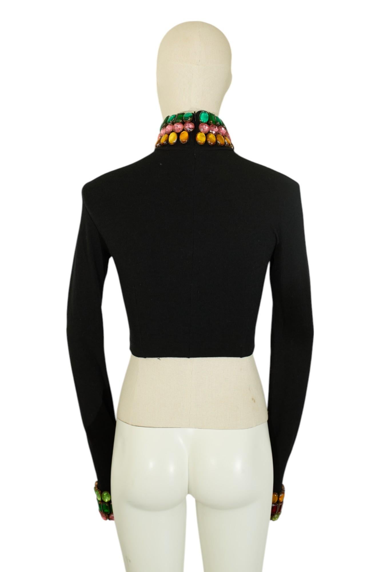 Dolce & Gabbana F/W 1991 Crystal Sweater For Sale 1