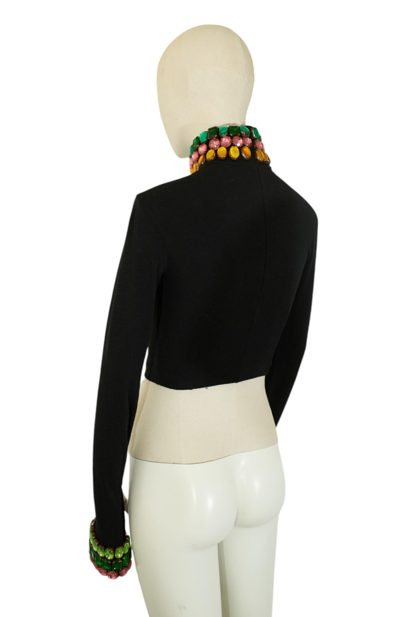 Dolce & Gabbana F/W 1991 Crystal Sweater For Sale 2