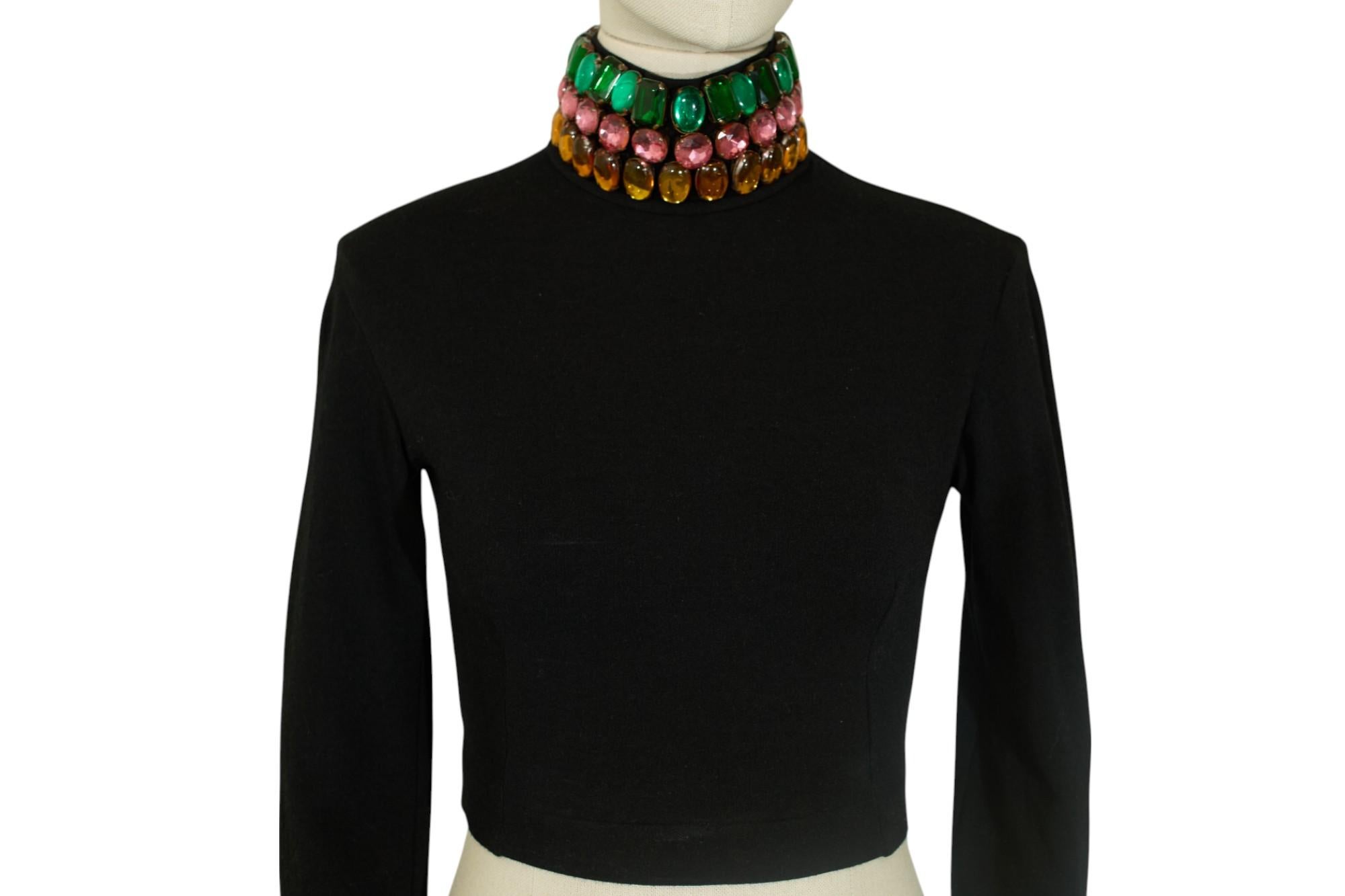 Dolce & Gabbana F/W 1991 Crystal Sweater For Sale 4