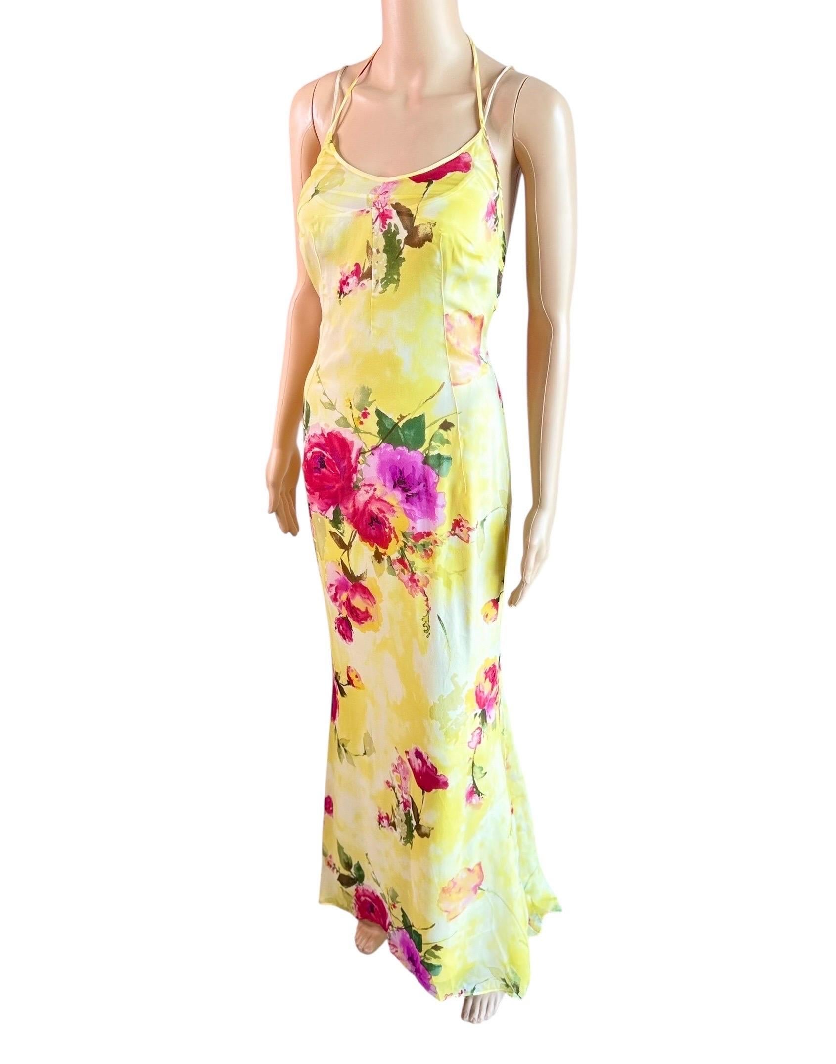 Dolce & Gabbana F/W 1996 Floral Sheer Slip Dress & Blouse 3 Piece Set Ensemble en vente 7