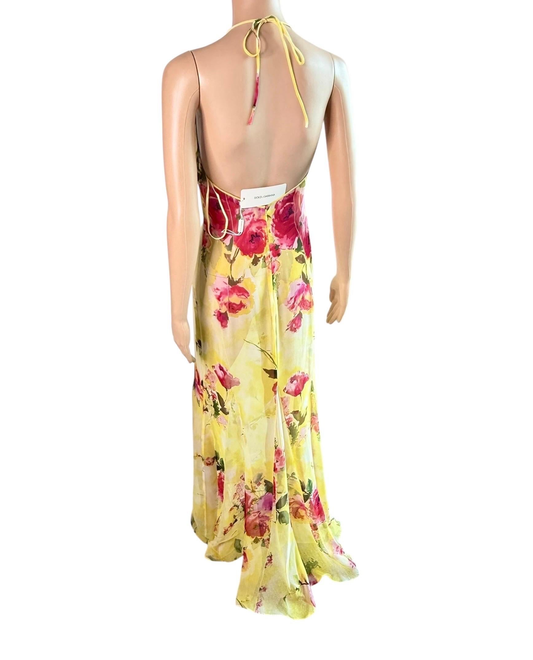 Dolce & Gabbana F/W 1996 Floral Sheer Slip Dress & Blouse 3 Piece Set Ensemble en vente 9