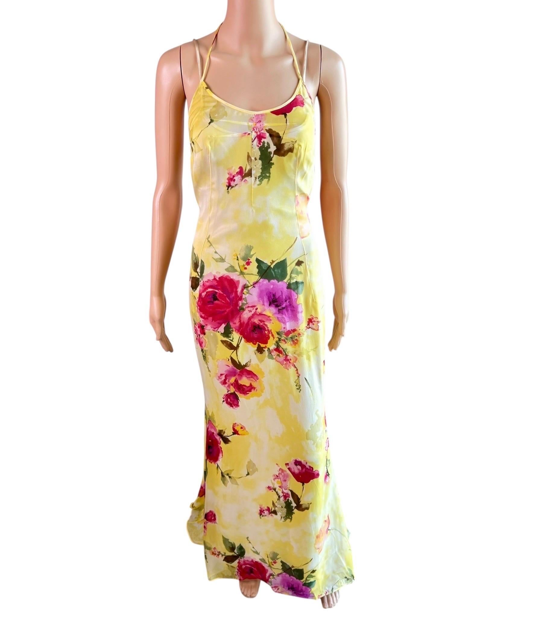 Dolce & Gabbana F/W 1996 Floral Sheer Slip Dress & Blouse 3 Piece Set Ensemble Neuf - En vente à Naples, FL