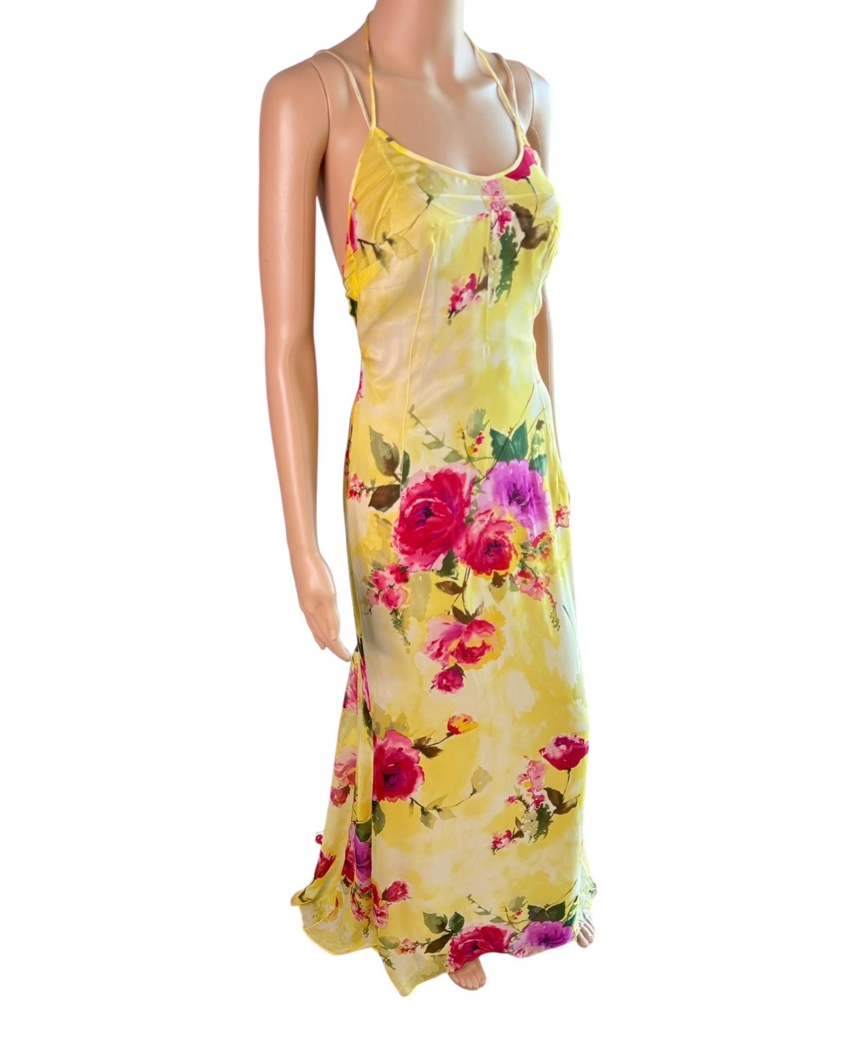Dolce & Gabbana F/W 1996 Floral Sheer Slip Dress & Blouse 3 Piece Set Ensemble en vente 2