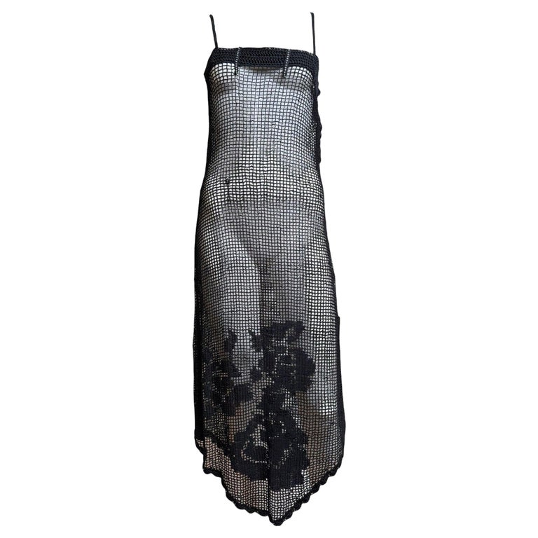 crochet mesh dress halter with ruffles The pattern accommodates sizes XS to 2XL New mesh dress  first