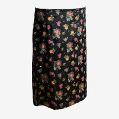 Dolce & Gabbana F/W 1999 Floral Silk Pencil Skirt