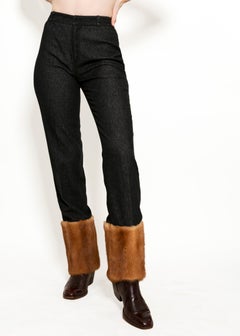 Dolce & Gabbana F/W 1999 Fur Cuff Pants