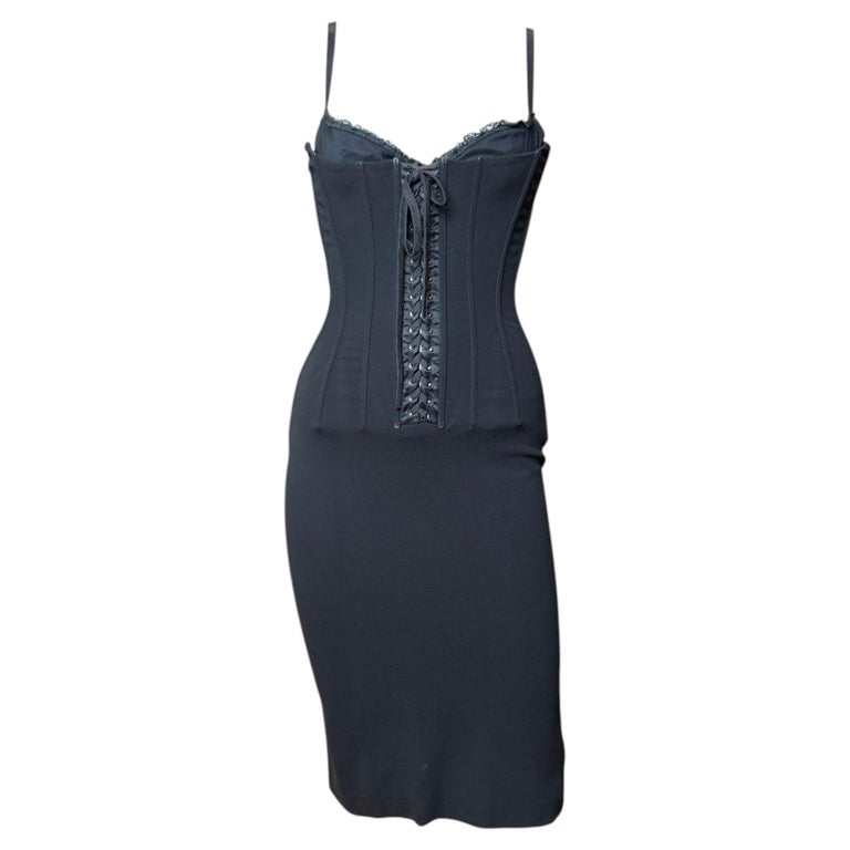 dolce and gabbana corset dress sale Majolica-print charmeuse corset dress in Multicolor for Women