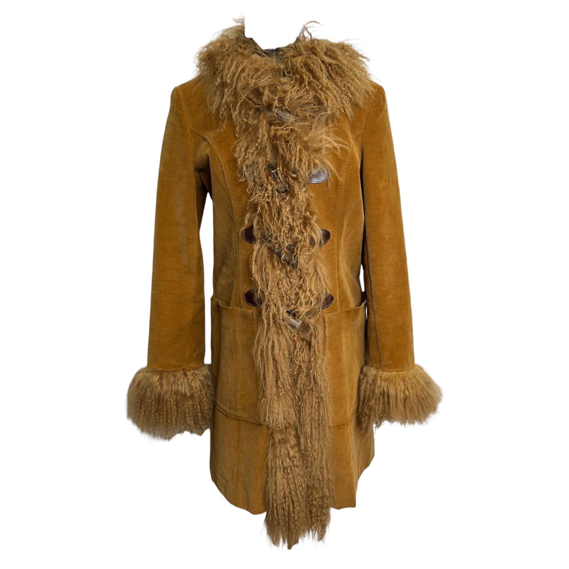 D&G F/W 2002 Afghan Penny Lane Shearling Coat