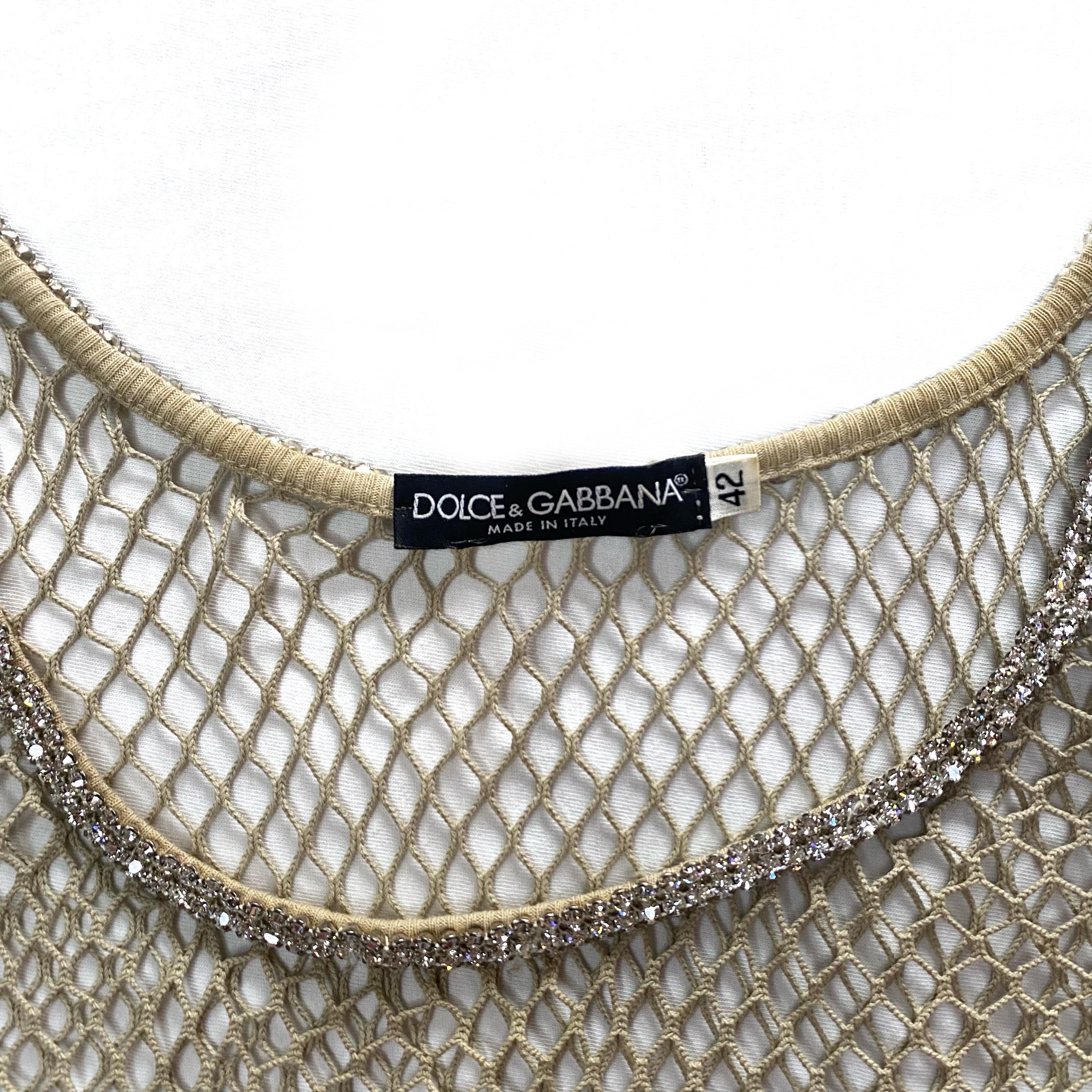gold fishnet top