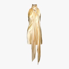 Dolce & Gabbana F/W 2002 Silk Satin Halter Mini Dress