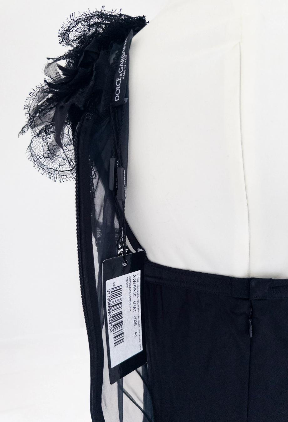 Dolce & Gabbana F&F Vintage 2002 Maxi Abito Lingerie a Strati Sz IT40 in vendita 2