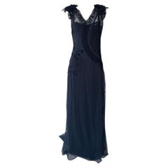 Dolce & Gabbana F&F Vintage 2002 Maxi Abito Lingerie a Strati Sz IT40