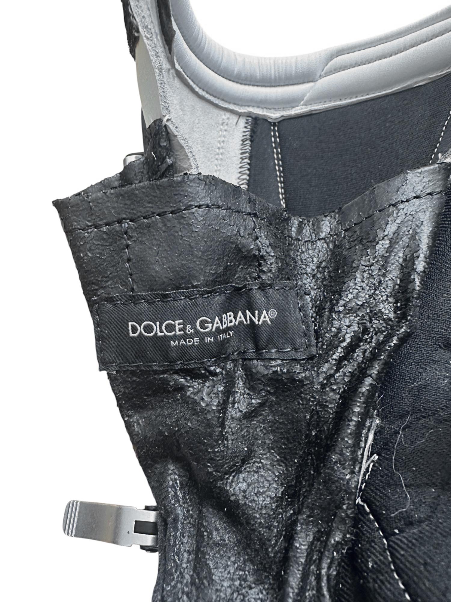Dolce & Gabbana F/W 2003 Moto Cross Botas Blancas en venta 5