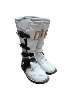 Dolce & Gabbana F/W 2003 Moto Cross White Boots