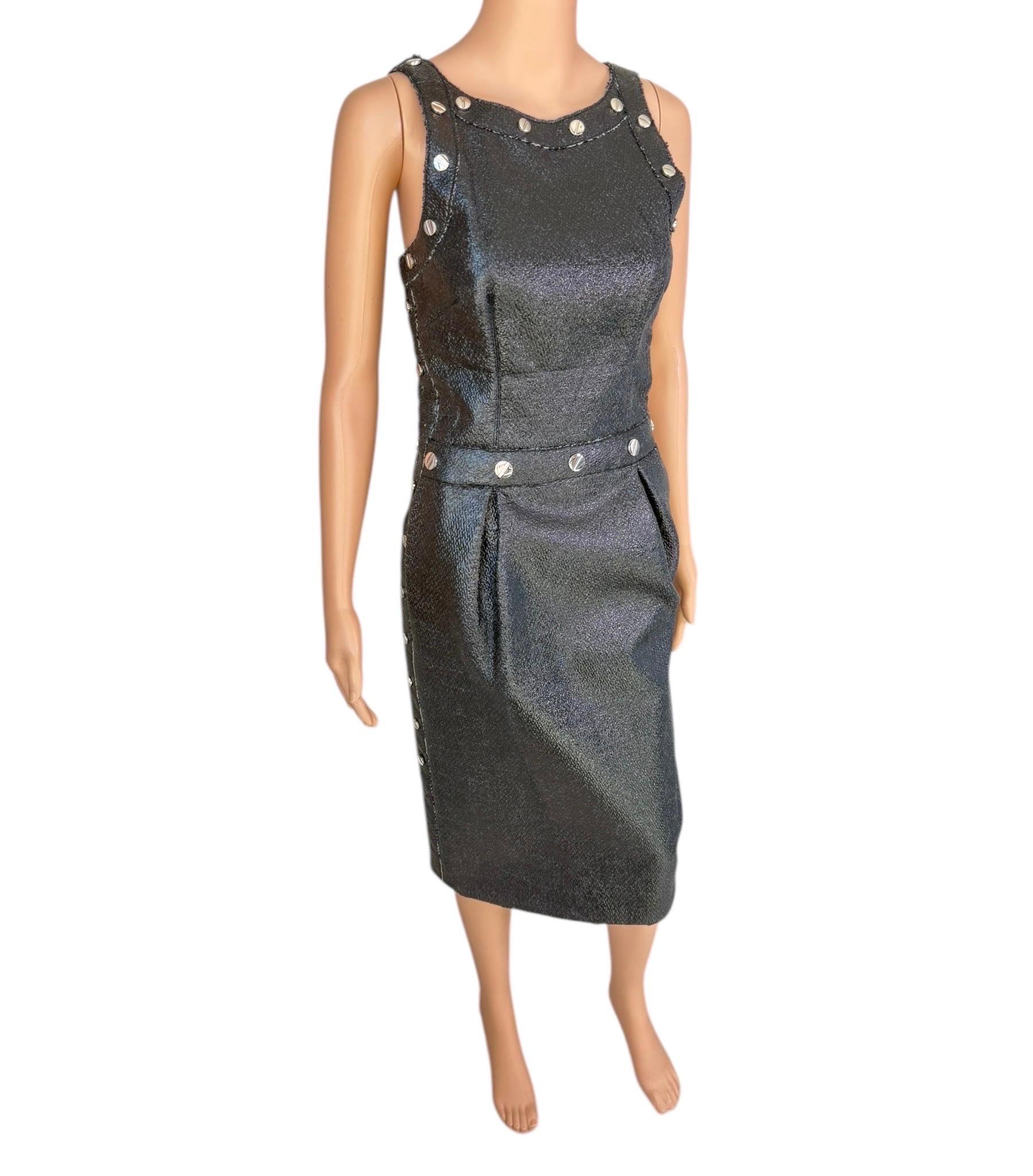 Dolce & Gabbana F/W 2007 Runway Coat Jacket & Dress 2 Piece Set Ensemble Pour femmes en vente