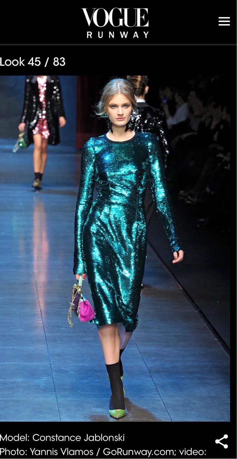 dolce and gabbana green sequin dress Ieena for Mac Duggal - Green Sleeveless Paillette Sequin Column Gown main image 0