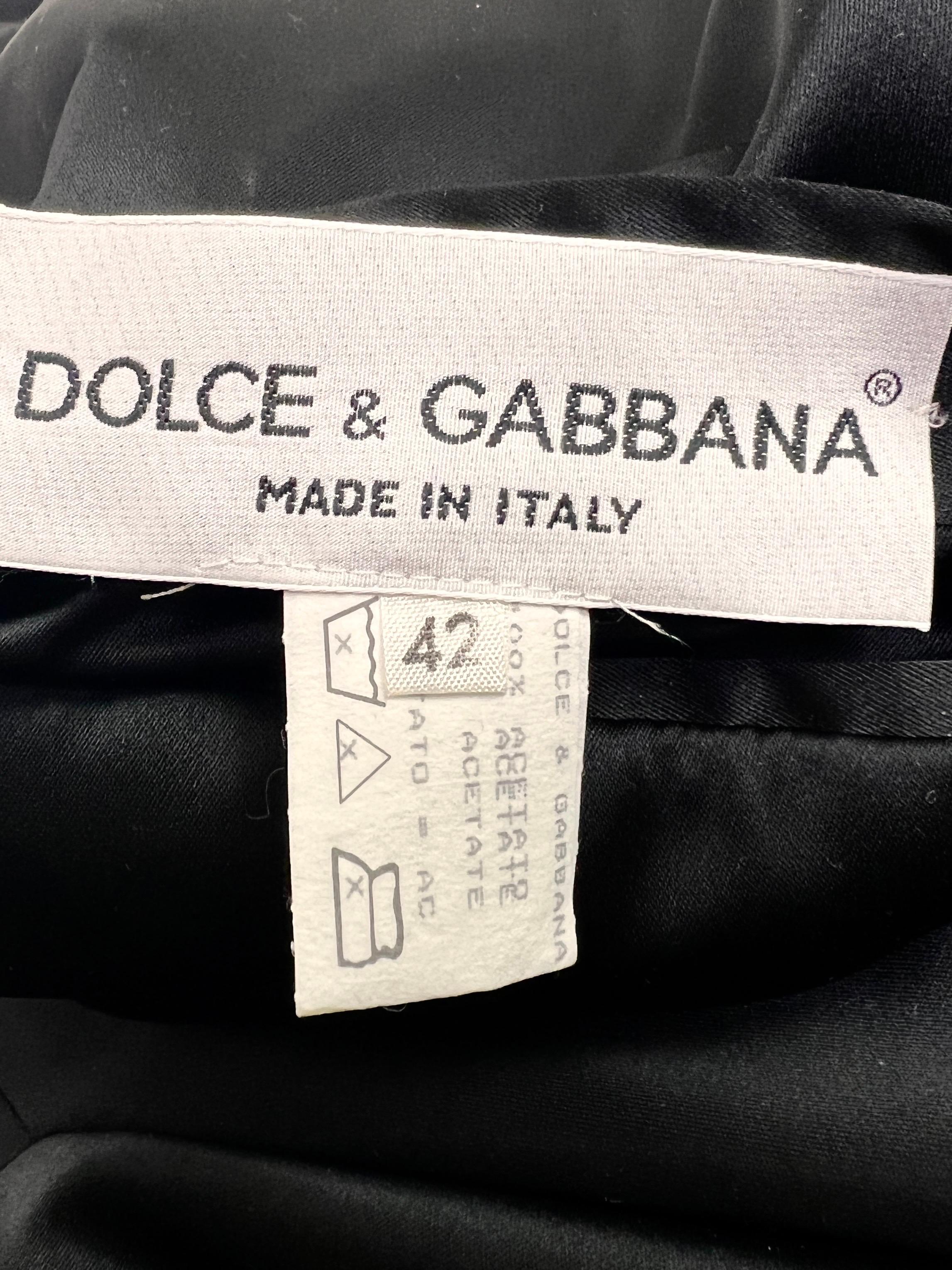 Dolce & Gabbana Fall 1991 Faux Fur Reversible Coat 2