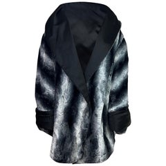 Dolce & Gabbana Fall 1991 Faux Fur Reversible Coat